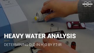 Concentration of D2O in Water  FTIR Spectroscopy ALPHA II  Quantifications [upl. by Alenas693]