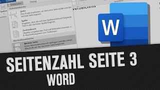 Seitenzahl erst ab Seite 3 mit 1 beginnen in Word  Einfach erklärt für Hausarbeiten Tutorial [upl. by Yllom458]