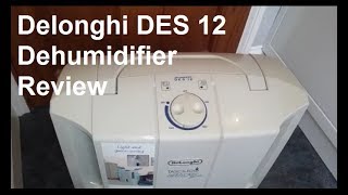 Delonghi DES 12 Dehumidifer Review [upl. by Eilssel]