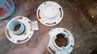 How to easily repair a broken toilet flange [upl. by Aerdnahc]