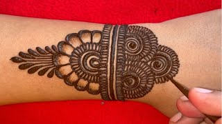 Back hand beautiful henna design  Simple and easy mehndi designs for hands [upl. by Artemisia]