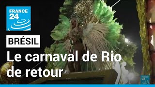 Brésil  le carnaval de Rio brille de mille feux au sambodrome • FRANCE 24 [upl. by Rebhun177]