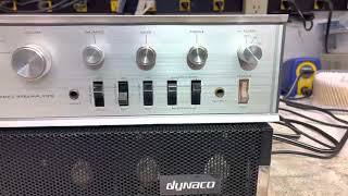 Dynaco Stereo 120A PAT4 Amplifier ampPreamp [upl. by Dnalram342]