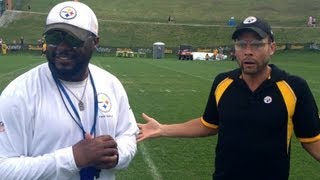 DAD AT STEELERS TRAINING CAMP 2013 [upl. by Schoof695]