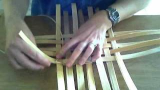 Basket Weaving Video 4 TwiningTwining a Keeper Row [upl. by Flight]