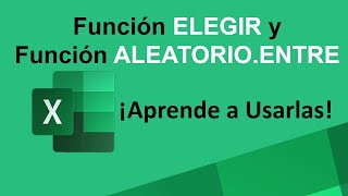 Función ELEGIR y Función ALEATORIOENTRE de Excel  Aprende a Usarlas con estos Ejemplos Prácticos [upl. by Ronen]