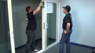 How to Install the Astragal on a Premium Atlantic Vinyl Sliding Patio Door [upl. by Keefer]