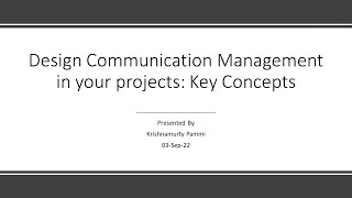 Design communication management in your projects [upl. by Scarlett]