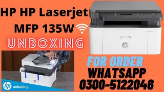 HP Laserjet MFP 135w Printer Unboxing amp Review [upl. by Charmine]