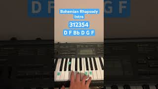 How To Play Bohemian Rhapsody Intro  Easy Piano Tutorial shorts [upl. by Emerick]