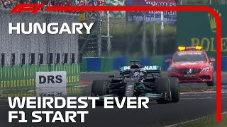 The Weirdest F1 Start Ever  2021 Hungarian Grand Prix [upl. by Atinrev]