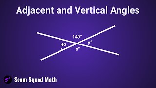 Adjacent and Vertical Angles [upl. by Yngiram]