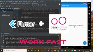 How to install Flutter with Genymotion Emulator on Windows Work fast 2021 [upl. by Aehcsrop]