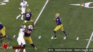 DeShone Kizer Notre Dame QB vs Michigan State 2016 [upl. by Brace]