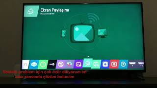 LG TV YE BİLGİSAYAR EKRANINI KABLOSUZWİFİ ÜZERİNDEN BAĞLAMA [upl. by Alihet]