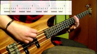 System Of A Down  Chop Suey Bass Cover Play Along Tabs In Video [upl. by Esela704]