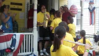 Bristol 4th of July parade dightonrehoboth high school marching band [upl. by Penelopa78]