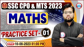 SSC CPO 2023 CPO Maths Practice Set 01 Maths For SSC MTS amp CPO  SSC MTS Maths Class By Aakash Sir [upl. by Zealand]