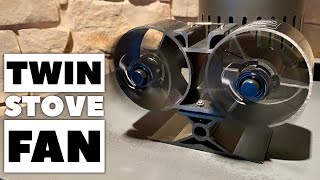 Twin Blade Heat Powered Wood Burning Stove Fan by Sonyabecca Review [upl. by Desi]