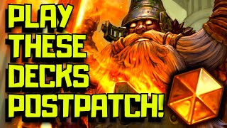 Best Hearthstone Decks To Play After The Patch [upl. by Aenehs699]