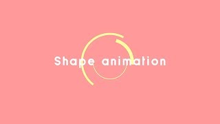 【After Effects】線が回転するシェイプアニメーションの作り方《アフターエフェクトチュートリアル》 [upl. by Aliekahs]