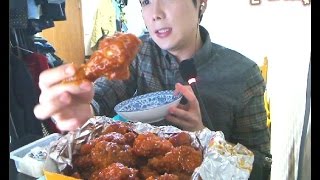 페리카나 양념치킨 먹방★깐따삐야 Mukbang [upl. by Esil567]