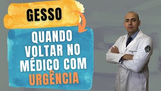 DOR COM GESSO 6 Motivos Para Procurar um Hospital Antes do Retorno se Estiver com Gesso [upl. by Einnig]