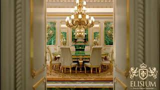 Prestigious Luxury Interior Design with Malachite Green [upl. by Kcirddet]