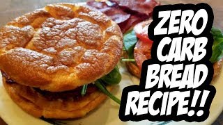 Zero Carb Bread Recipe CLOUD BREAD [upl. by Shannan452]