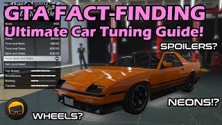 GTA Online Ultimate Car Tuning Guide Upgrades Wheels Setups amp More  GTA 5 FactFinding №33 [upl. by Addiego]