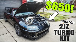 650 2JZ Turbo kit INSTALL  FIRST START [upl. by Chisholm543]