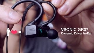 VSonic GR07 InEar Earphone Review Dynamic Driver Champions [upl. by Aerdnas]