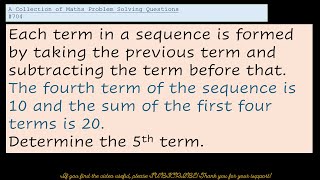 Sequences  GCSE  IGCSE  Higher Maths  KS4 Maths Higher Practise Questions [upl. by Naxor]