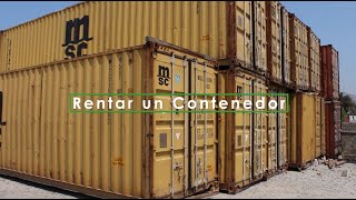 ¿Cómo se RENTA un Contenedor Marítimo  CONTENEDORES MAS [upl. by Nednyl931]