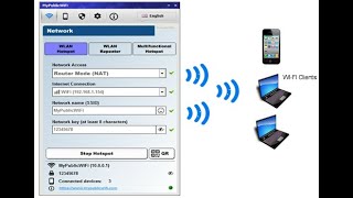 MyPublicWiFi Turn your computer into a Virtual WiFi Hotspot with Firewall Bandwidth Manager 25 [upl. by Kaylyn]