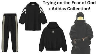 Trying on the Fear of God Athletics x Adidas Collection [upl. by Sacks216]