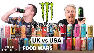 US vs UK Monster Energy  Food Wars  Food Insider [upl. by Ecire]