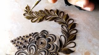 Khaleeji Henna design bunch Khaleeji henna Leaves and Vines [upl. by Eves]