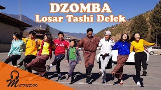 DZOMBA on Losar Tashi Delek  Dzongkha Zumba Bhutan [upl. by Ardekan967]