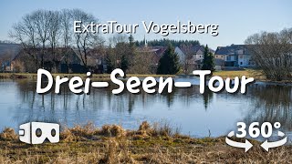 360° VRWandervideo  DreiSeenTour Freiensteinau  Extratour Vogelsberg  Wandern in Hessen [upl. by Etnahsa]