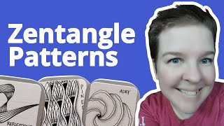 9 Easy Zentangle Patterns for Beginners  Freeform 1 [upl. by Thgirw]