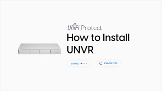 How to Install Ubiquiti UniFi Protect UNVR [upl. by Mckenna]