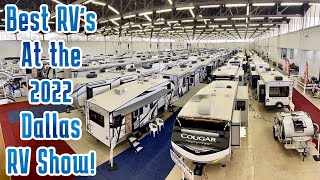 Best RV’s at the 2022 Dallas RV Show RV Walkthrough Tour [upl. by Esmerolda]