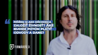 Dôchodca a živnosť [upl. by Oisinoid]