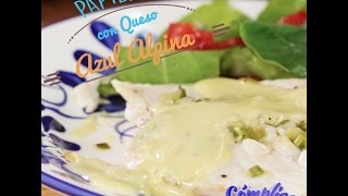 Papillote de Corvina en salsa de Queso Azul  Recetas Alpina [upl. by Siocnarf]