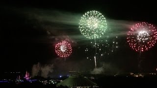 FULL July 4th 2015 fireworks show over Magic Kingdom at Walt Disney World from Contemporary [upl. by Kassab]