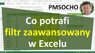 Excel  Zobacz co potrafi filtr zaawansowany odc818 [upl. by Ybocaj]