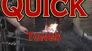 Forging Blacksmith Tongs fast and easy Quick Tongs by Ken Zitur [upl. by Llewen]