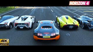 The Fastest Hypercars Drag Racing In Forza Horizon 4 [upl. by Corbet]