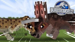 A Dinosaur Battle  Dinosaurs In Minecraft  Jurassic World  Ep10 HD [upl. by Sirej315]